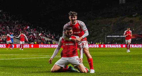 هدف سبورتنج براجا أمام جلاسكو رينجرز