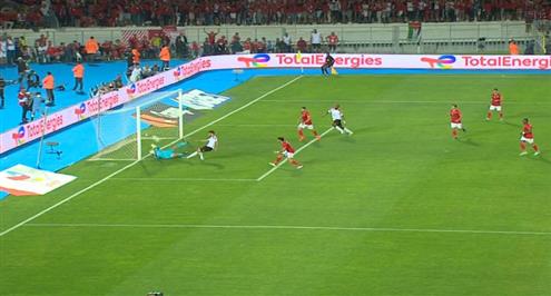 زهير المترجي يسجل هدف الوداد الثاني أمام الأهلي