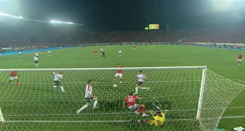 فرصة هدف من محمد شريف أمام الوداد