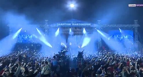 احتفال أسطوري لطرابزون بلقب الدوري التركي