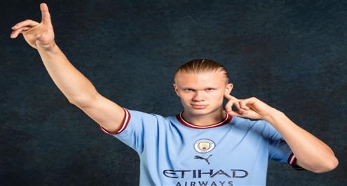 مانشستر سيتي يعلن عن ضم إيرلينج هالاند رسميًا