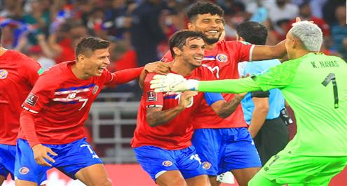 احتفال جنوني لمنتخب كوستاريكا بعد التأهل لكأس العالم 2022