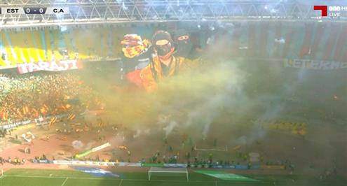 أجواء رائعة من الجماهير في مباراة الترجي والافريقي