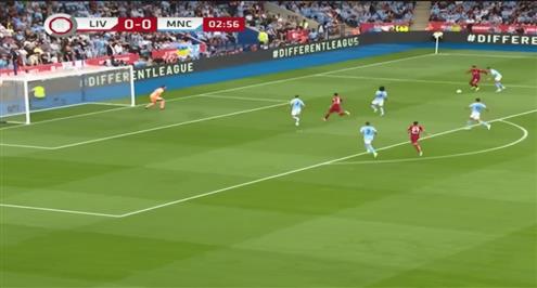 صلاح يهدر هدفا أمام مانشستر سيتي