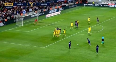 نيمار يسجل علي طريقته الخاصة أمام نانت 