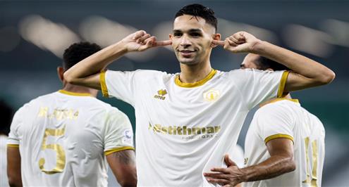 بدر بانون يسجل أول اهدافه مع نادي قطر في الدوري