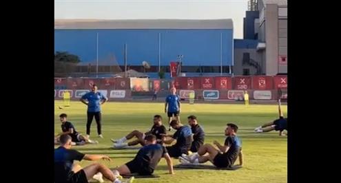 المران الأول لمارسيل كولر مع الأهلي 