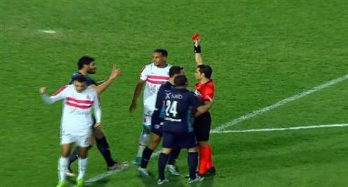 طرد علي جبر أمام الزمالك