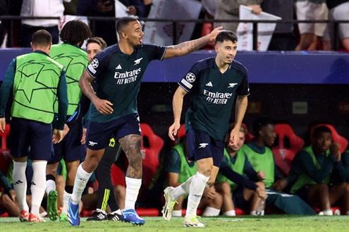 هدف أرسنال الأول أمام إشبيلية (مارتينيلي)