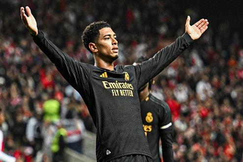 هدف ريال مدريد الثاني أمام سبورتينج براجا (بيلينجهام)