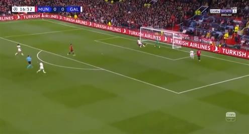 هدف مانشستر يونايتد الأول أمام جالاتا سراي (هويلوند)