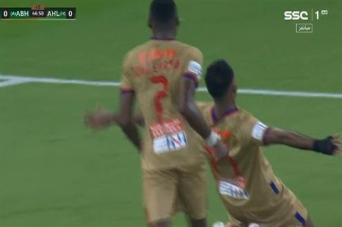 هدف أبها الأول أمام أهلي جدة (أحمد عبده)