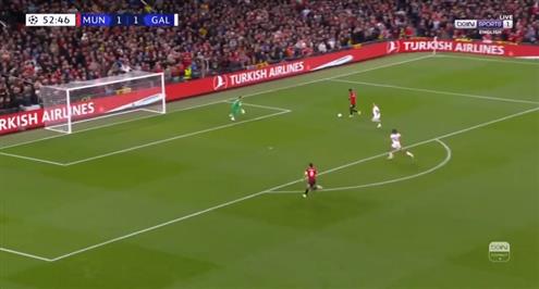 اهدار غريب من راشفورد في مباراة مانشستر يونايتد وجالاتا سراي