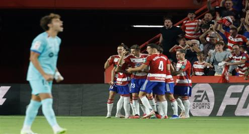 هدف غرناطة الثاني أمام برشلونة (بريان سرقسطة)