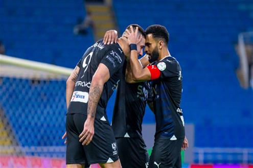 هدف الهلال الأول أمام الحزم (ميتروفيتش)