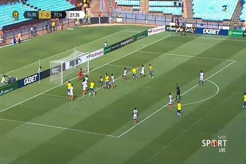 هدف صنداونز الثاني أمام نواذيبو (بيتر شالولايل)