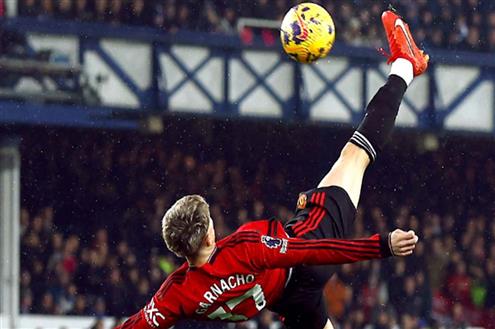 هدف خرافي.. هدف مانشستر يونايتد الأول أمام إيفرتون (جارناتشو)