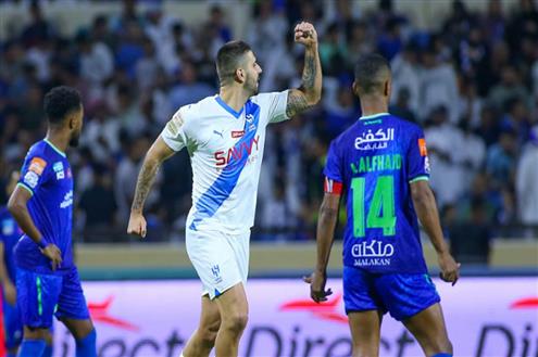 هدف الهلال الأول أمام الفتح ( ميتروفيتش)