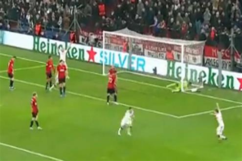هدف قاتل.. هدف كوبنهاجن الرابع أمام مانشستر يونايتد