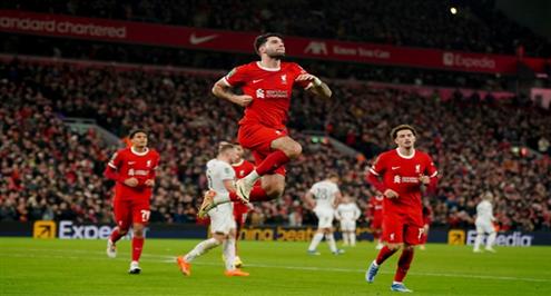 تسديدة قوية.. هدف ليفربول الأول أمام وست هام