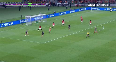 علي معلول يسجل الهدف الثالث للأهلي أمام أوراوا