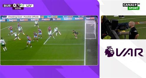 هدف ملغي لليفربول أمام بيرنلي