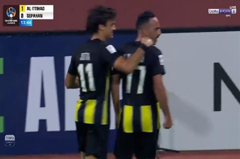 هدف الاتحاد الأول أمام سباهان اصفهان (صالح العمري)