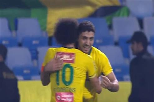 هدف محمد شريف لاعب الخليج أمام أبها
