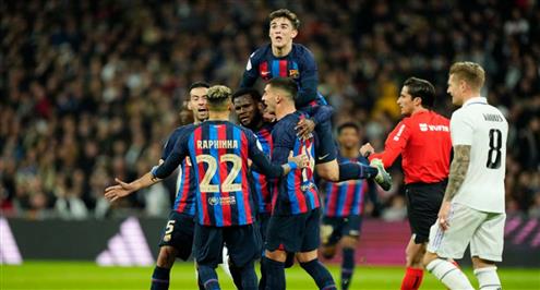 هدف برشلونة أمام ريال مدريد