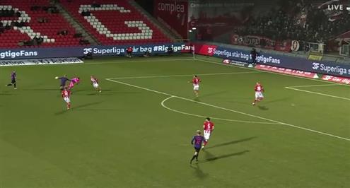 تسديدة إمام عاشور أمام أولبورج 