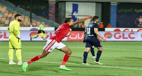 هدف الأهلي الأول أمام بيراميدز (كهربا)