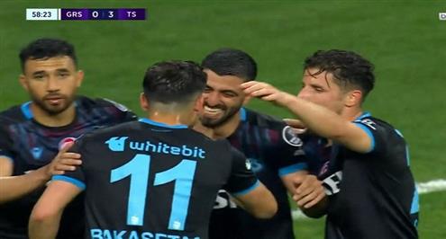 تريزيجيه يساهم في هدف طرابزون الثالث أمام جيرسون سبور