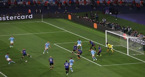 هدف مانشستر سيتي أمام إنتر