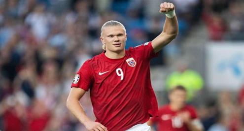 هالاند يبدع ويسجل هدفين مع النرويج أمام قبرص