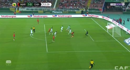 هدف المغرب الأولمبي الثاني أمام غانا الأولمبي (صيباري)