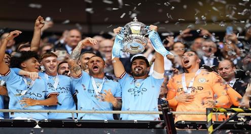 تتويج مانشستر سيتي بطلا لكأس الاتحاد الإنجليزي