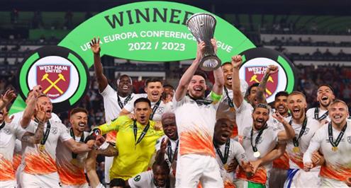 تتويج وست هام بكأس دوري المؤتمر الأوروبي