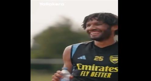 النني يمازح كاي هافيرتز لاعب أرسنال الجديد 