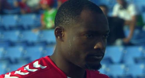 وامبا لاعب شباب بلوزداد يهدر ضربة جزاء أمام الرجاء