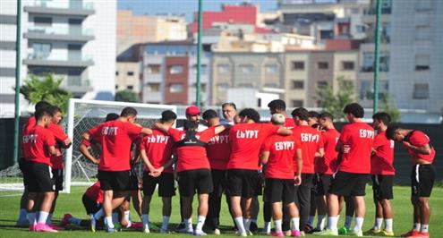 مران منتخب مصر الأولمبي قبل مواجهة غينيا في نصف نهائي أمم أفريقيا تحت 23