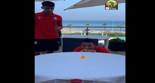 لاعبو منتخب مصر الأولمبي يستمتعوا بوقتهم 