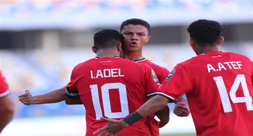 هدف منتخب مصر الأولمبي أمام غينيا 