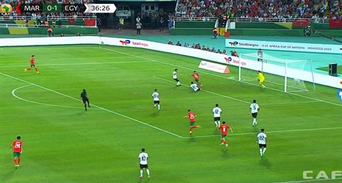 هدف المغرب الأولمبي الأول أمام منتخب مصر (يانيس بكراوي)