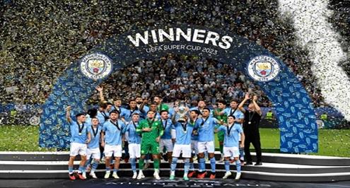 تتويج مانشستر سيتي بطلا لكأس السوبر الأوروبي 2023