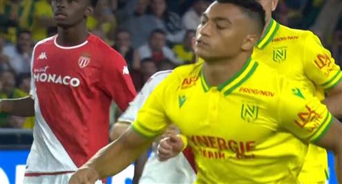 هدف مصطفى محمد الأول أمام موناكو