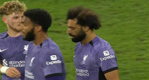 هدف رائع.. محمد صلاح يسجل الثالث لفريق ليفربول أمام لاسك