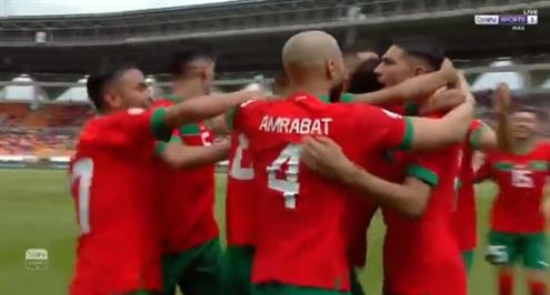 هدف المغرب الأول أمام الكونغو الديمقراطية (أشرف حكيمي)