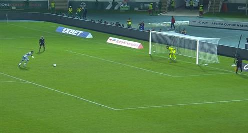 ركلة ترجيح أبو جبل وحارس الكونغو الديمقراطية