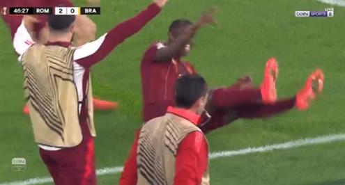 هدف روما الثاني أمام سبورتينج براجا (سعود عبد الحميد)