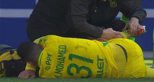 تدخل قوي من لاعب تولوز على مصطفى محمد